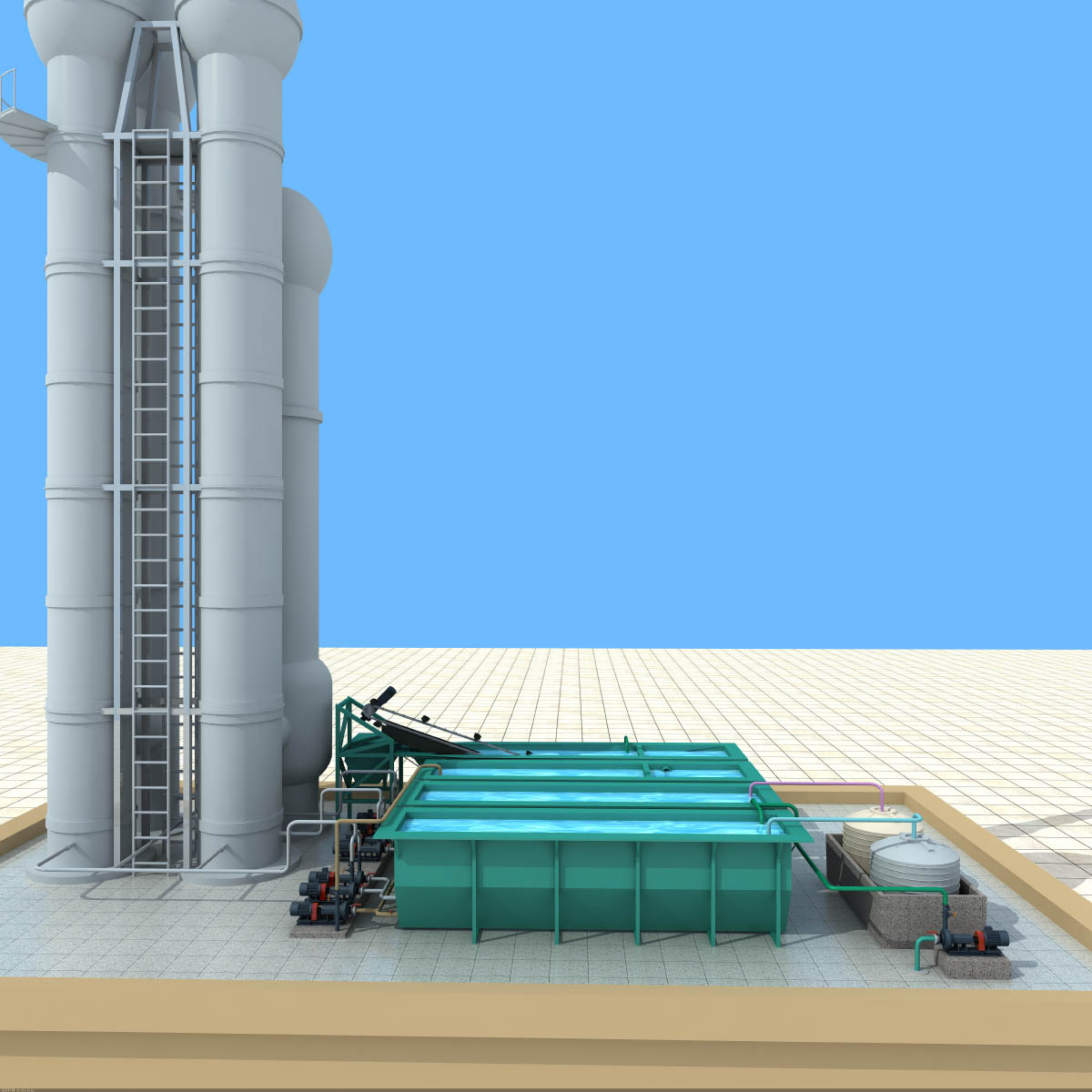 脫硫塔工作原理圖 脫硫塔工作原理圖